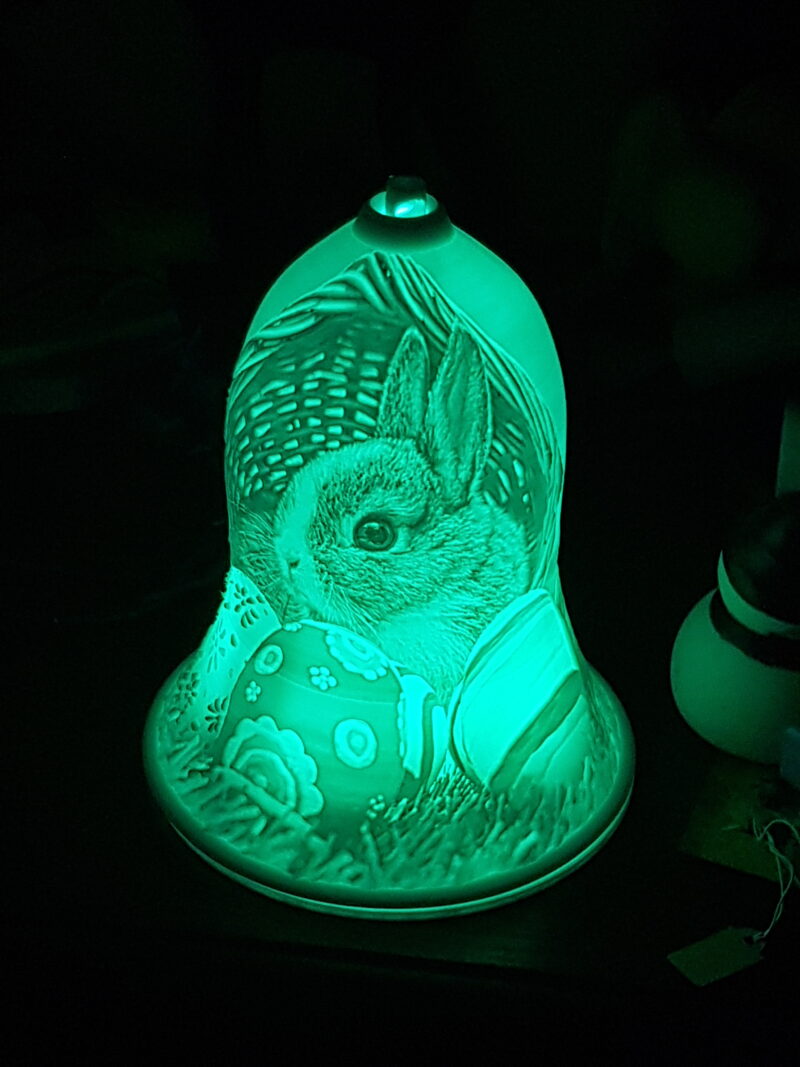 Lumière lithophanie Pâque